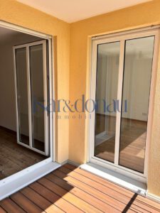 Balkon Blick Wohnzimmer, Büro