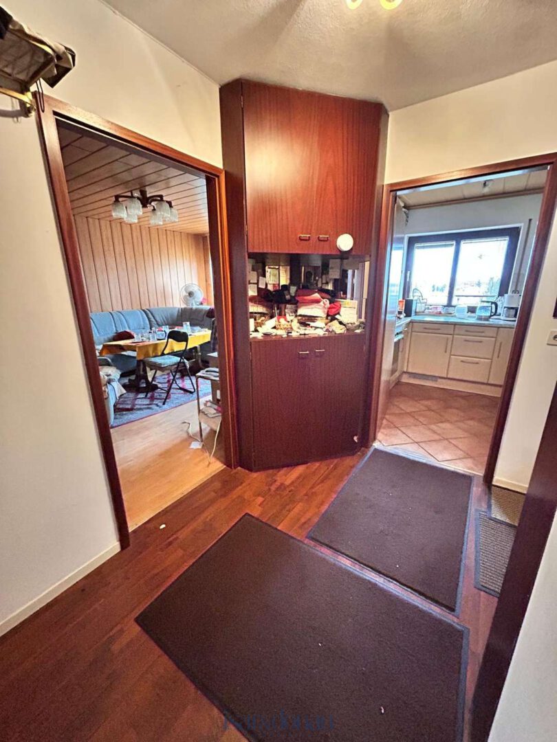 Flur Ansicht Wohnzimmer/Küche